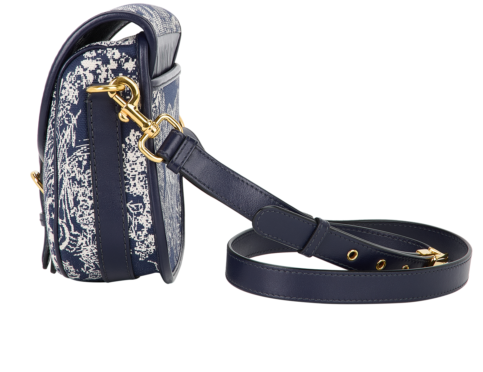 Dior Medium Bobby Bag, &pound;1,800, Handbags, Blue, Canvas, Bottom view